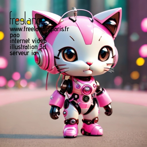 Pao mise en page internet vidéo illustration 3d serveur IA générative AI freelance paris studio de création magazines QTXIV5T0